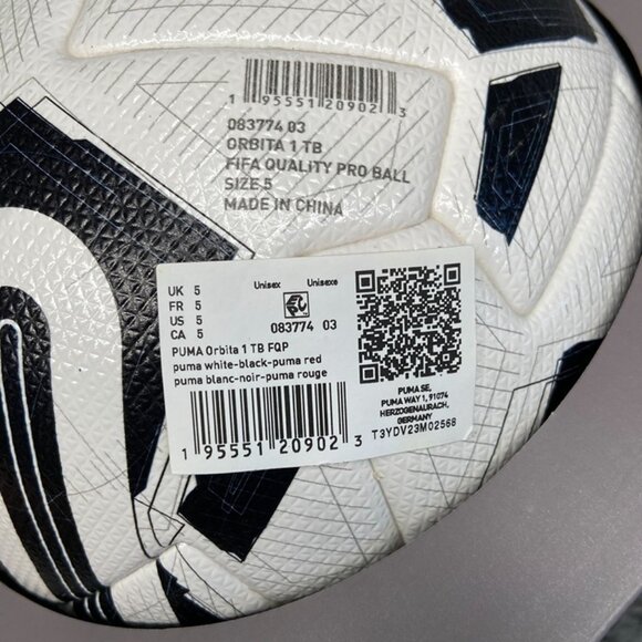 Puma ORBITA 1 TB FIFA Quality Pro Soccer Ball SET of 4 083774-03 - Picture 3 of 3